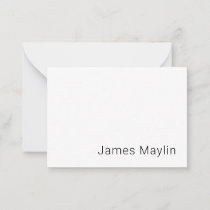 Simple Minimalistic Editable Name or other Text Card