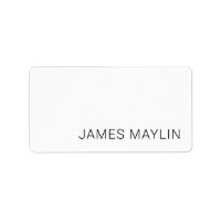 Simple Minimalistic Editable Name or other Text