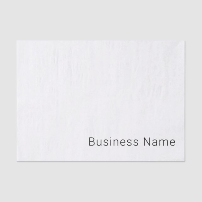 Simple Minimalistic Editable Name or other Text Tissue Paper (Front)