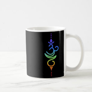 Simple Minimalistic Flower Om Yoga  Coffee Mug