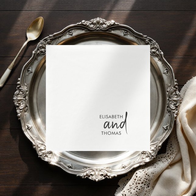 Simple minimalistic modern elegant paper napkins  (Creator Uploaded)