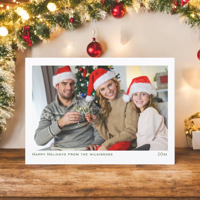 simple minimlist modern  family photo  holiday card (modern photo chistmas card , family photo , simple , minimalistic , simplistic )