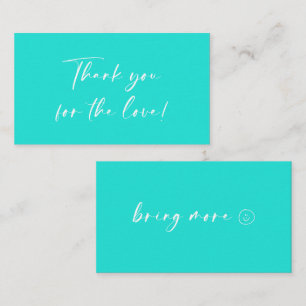 Simple mint Thank you card