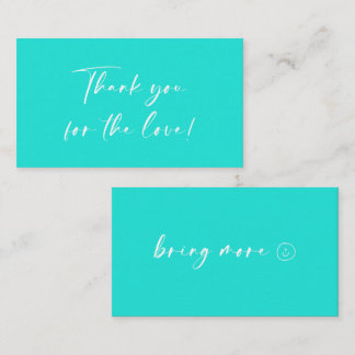 Simple mint Thank you card