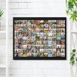 Simple Modern 108 Photo Collage Faux Canvas Print<br><div class="desc">Create your own personalised photo collage faux canvas print featuring 108 of your favourite pictures.</div>