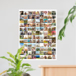 Simple Modern 108 Photo Collage Poster<br><div class="desc">Create your own personalised photo collage poster featuring 108 of your favourite pictures.</div>