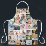Simple Modern 29-Photo Collage Large Apron<br><div class="desc">Simple modern photo collage apron,  featuring 29 photos (the 4 photos cut off at the edges of the top of the apron are repeated at the bottom). If you need any help customising this,  please message me using the button below and I'll be happy to help.</div>