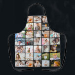 Simple Modern 29-Photo Collage Medium Apron<br><div class="desc">Simple modern medium size photo collage apron,  featuring 29 photos (the 4 photos cut off at the edges of the top of the apron are repeated at the bottom). If you need any help customising this,  please message me using the button below and I'll be happy to help.</div>