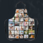 Simple Modern 29-Photo Collage Medium Apron<br><div class="desc">Simple modern medium size photo collage apron,  featuring 29 photos (the 4 photos cut off at the edges of the top of the apron are repeated at the bottom). If you need any help customising this,  please message me using the button below and I'll be happy to help.</div>
