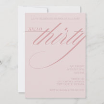 Simple Modern 30th Birthday