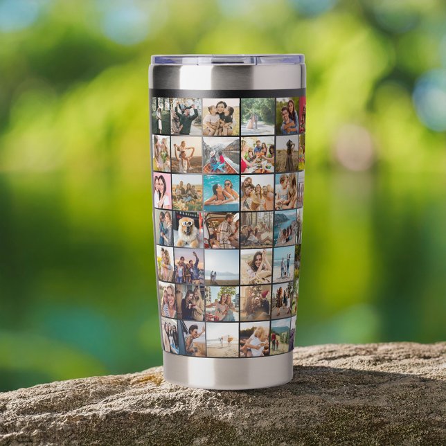 Simple Modern 84 Photo Collage Insulated Tumbler (Creator Uploaded)