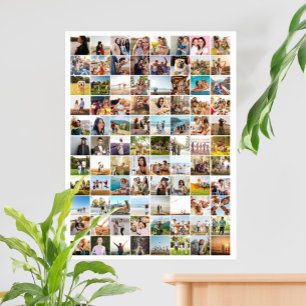 Simple Modern 88 Photo Collage Poster