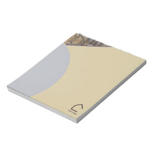 Simple Modern Abstract Accents Logo or QR Cod2 Notepad