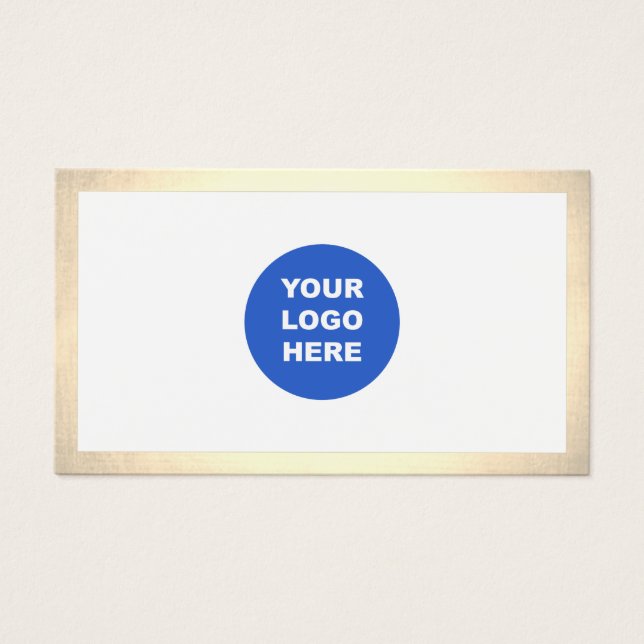 Simple Modern Add Logo Gold Border (Front)