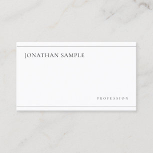 Simple Modern Aesthetic Minimalist Professional Business Card