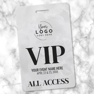 Simple Modern All Access VIP Event ID Badge