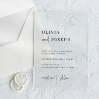 Simple Modern and Minimalist Black | Wedding