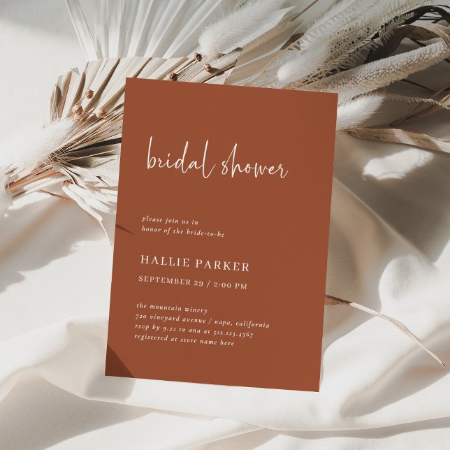 Simple Modern and Minimalist | Bridal Shower Invitation (Creator Uploaded)