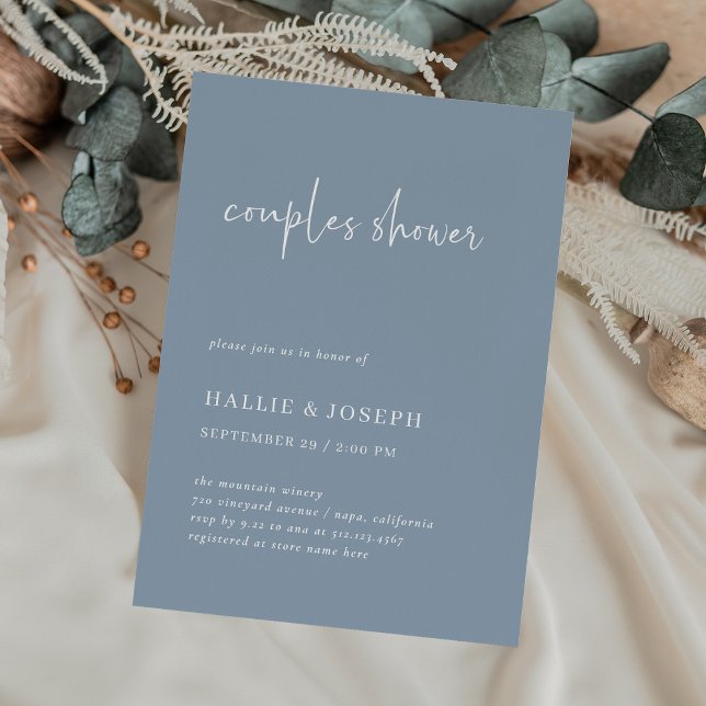 Simple Modern and Minimalist | Couples Shower Invitation (Creator Uploaded)