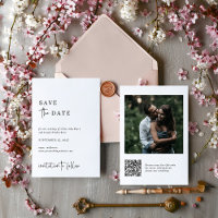 Simple Modern and Minimalist | Large Photo Wedding
