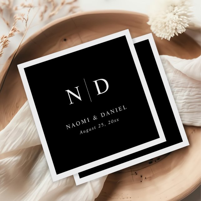 Simple Modern and Minimalist Wedding  Napkin (Creator Uploaded)