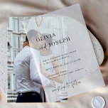 Simple Modern and Minimalist | Wedding Vellum Invitations<br><div class="desc">These elegant,  transparent vellum wedding invitations are simple and minimalist yet very stylish due to the modern black handwritten script and text typography,  and the clean layout.</div>