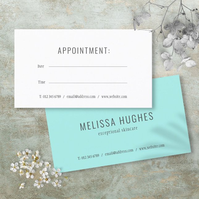 Simple  Modern Appointment Card (Simple Modern Appointment Card)