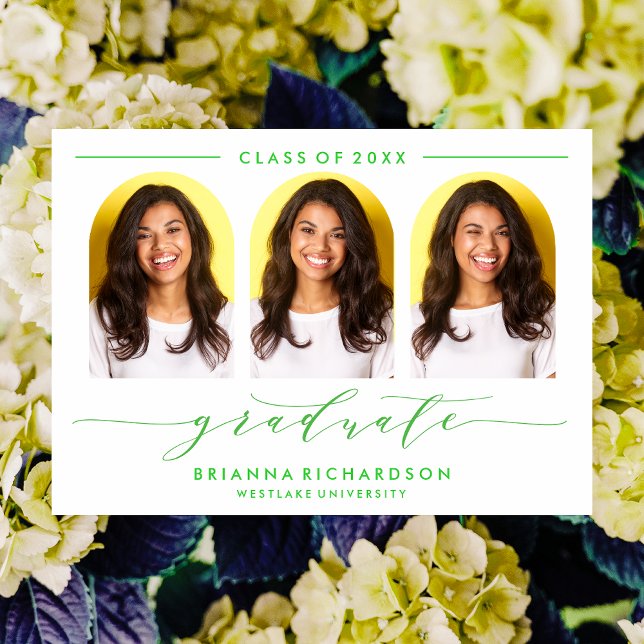 SIMPLE MODERN ARCH SCRIPT GRADUATION INVITATION (Creator Uploaded)