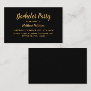 Simple & Modern, Bachelor Party Ticket Invitation