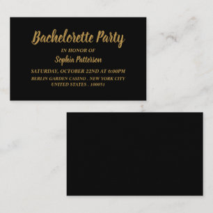 Simple & Modern, Bachelorette Party Invitations