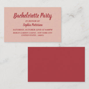 Simple & Modern, Bachelorette Party Ticket Invite