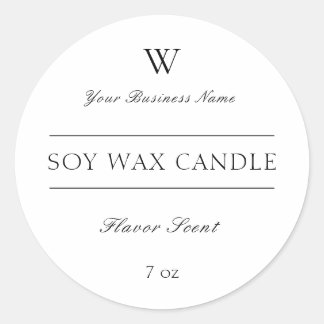 Simple Modern Beauty Spa Candle Product Label