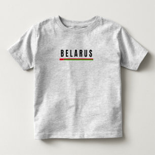 Simple Modern Belarus Art Letter Souvenir Toddler T-Shirt