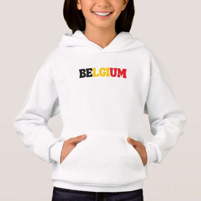 Simple Modern Belgium National Flag Apparel (Front)