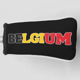 Simple Modern Belgium National Flag Apparel Golf Head Cover
