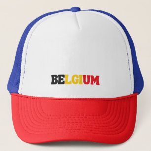 Simple Modern Belgium National Flag Apparel Trucker Hat