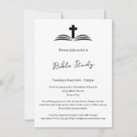 Simple Modern Bible Study Church Event