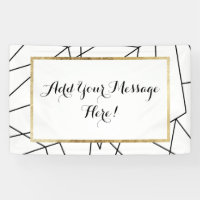Simple Modern Black and White Geometric Pattern