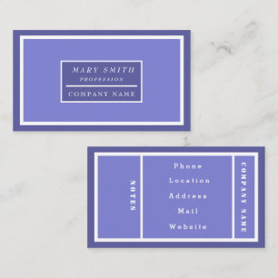 Simple Modern Blue Irish Business Card