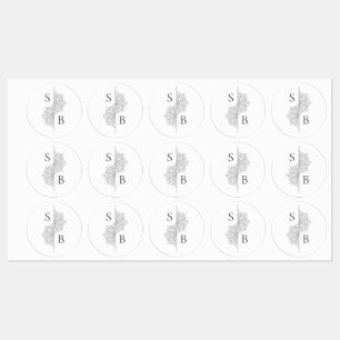 Simple Modern Boho Monogram Mandala Wedding