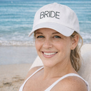 Simple Modern Bride Embroidered Hat