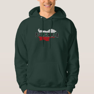 Simple Modern Bulgaria Art Letter Flag Souvenir Hoodie
