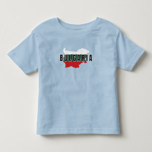Simple Modern Bulgaria Art Letter Flag Souvenir Toddler T-Shirt