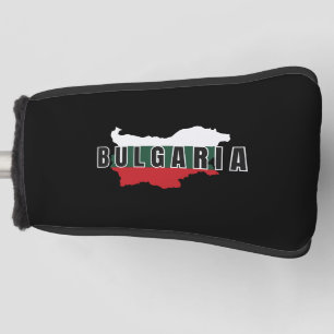 Simple Modern Bulgaria map Letter Flag Souvenir Golf Head Cover