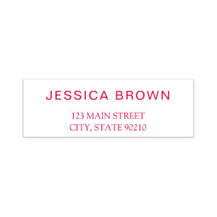 Simple Modern Business Address Self-inking Stamp