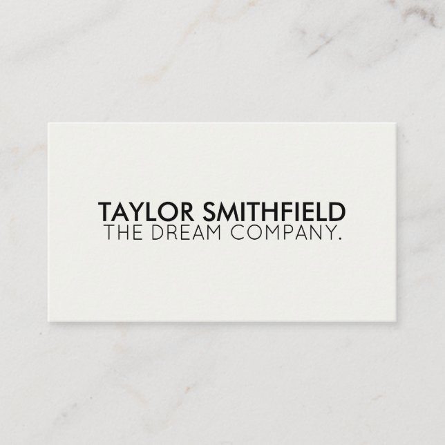 Simple Modern Business Card (Front)