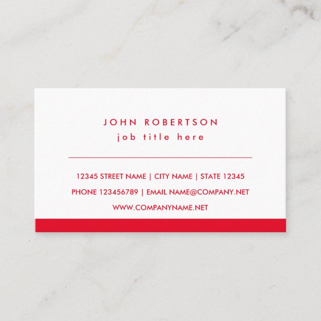Simple modern business card template for company (Front)