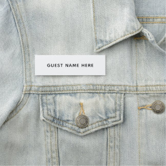 Simple Modern Business Conference Event Name Tag