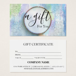 Simple & Modern Business Gift Certificate