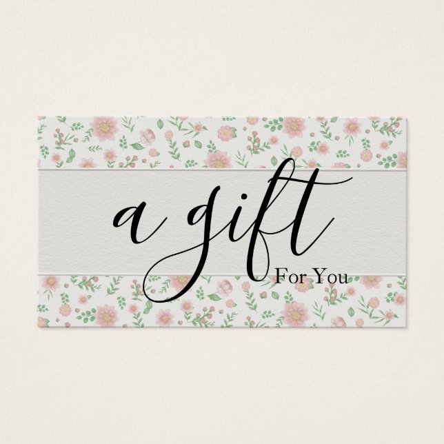 Simple & Modern Business Gift Certificate (Front)